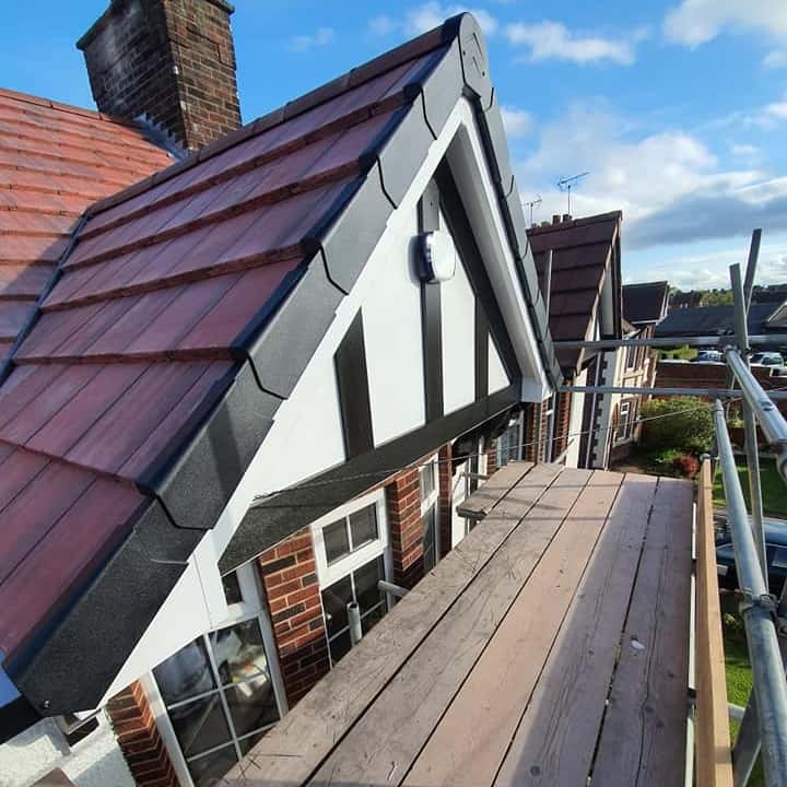 New white soffits, fascias and guttering fitted by WeatherTech Roofing