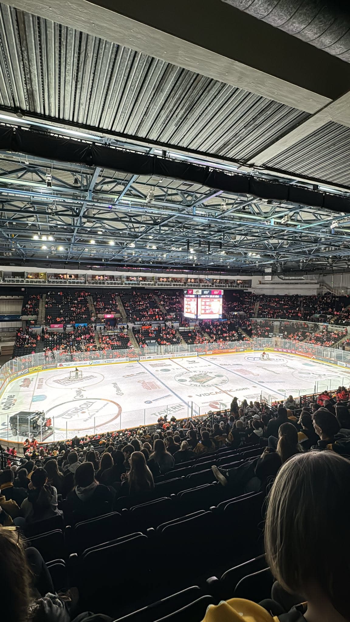 Packed Motorpoint Arena crowd at a Nottingham Panthers home game